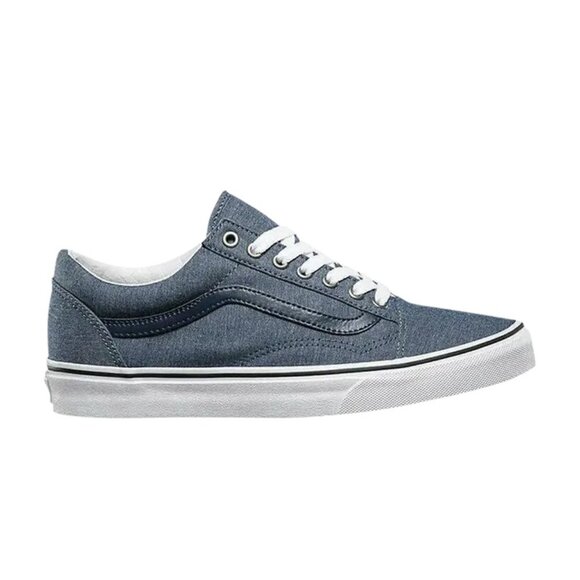 Vans Men's Old Skool (C&L) Chambray Blue - Picture 1 of 8